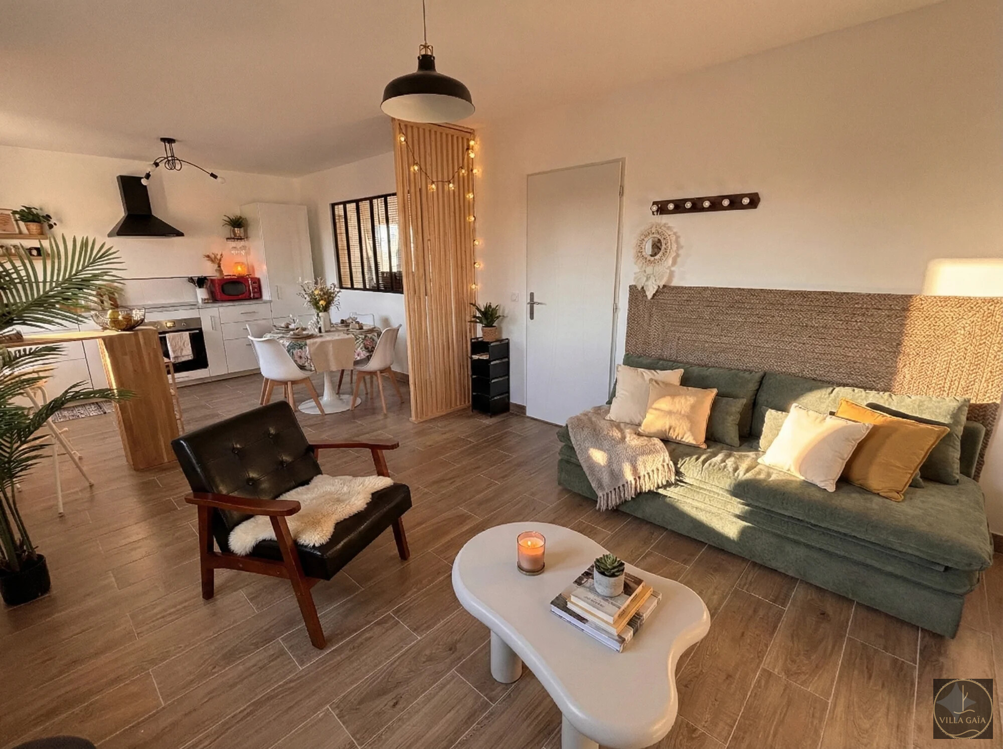 Salon lumineux Villa Gaïa